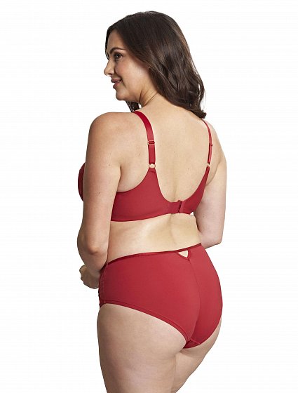 Фото Красный комплект женского белья на большой размер груди Panache, вид сзади